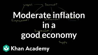 Moderate inflation in a good economy  Inflation  Finance amp Capital Markets  Khan Academy [upl. by Nylorahs913]