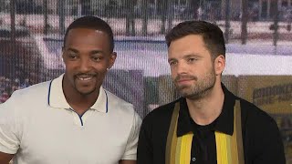 ComicCon 2019 Anthony Mackie and Sebastian Stan Full Interview [upl. by Reteid594]