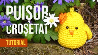 Puișor croșetat amigurumi de Paști  Tutorial Crosetat Jucarie Decor [upl. by Sucy]