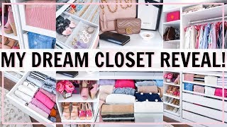 MY DREAM CLOSET TOUR ULTIMATE CLOSET ORGANIZATION IDEAS BEFORE AND AFTER  Alexandra Beuter [upl. by Akemrej]