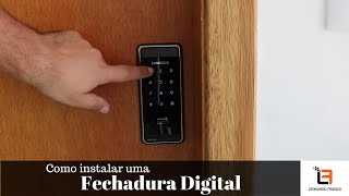 DIY  Trocando um fechadura antiga por uma digital [upl. by Pieter684]