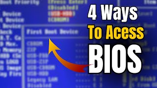 4 Ways to Access BIOS in Windows 1011 EASY [upl. by Rufus]