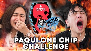 PAQUI ONE CHIP CHALLENGE Spiciest Chip in the world [upl. by Atiniv]