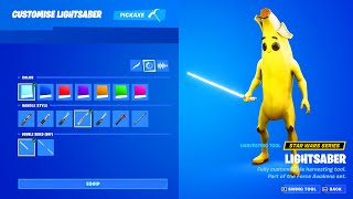 New Lightsaber Pickaxe in Fortnite Update [upl. by Edac]