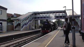 Steam 44871 to Weymouth  Staines amp Weybridge 24 July 2024 [upl. by Ennahoj748]