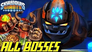 Skylanders Giants  ALL BOSSES [upl. by Yahsram]