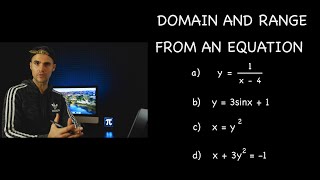 MHF4U Grade 12 Advanced Functions  Domain and Range from Equation [upl. by Virginia]