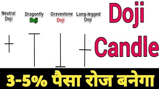 How to use Doji candlestick pattern  Doji candlestick pattern Hindi  Doji ka use kaise kare [upl. by Rouvin]