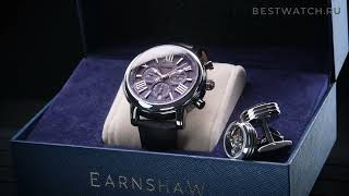 Часы и запонки Earnshaw Longcase ES0016SETA01 [upl. by Roberto903]