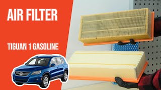 How to replace the air filter Tiguan mk1 14 TSI 💨 [upl. by Ariay]