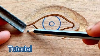 Wood carving tutorial for beginners  UP wood art [upl. by Edia]