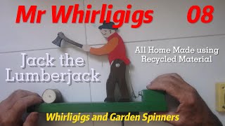 Whirligigs and Garden Spinners 08 Jack the Lumberjack Assembly [upl. by Antoni]