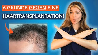 6 Gründe warum Sie KEINE Haartransplantation machen sollten [upl. by Balbinder707]