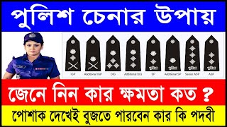 Rank দেখে পুলিশ চেনার উপায় ও Rank অনুযায়ী কার কি কাজ 🔥Rank of Bangladesh Police🔥 [upl. by Leaj]