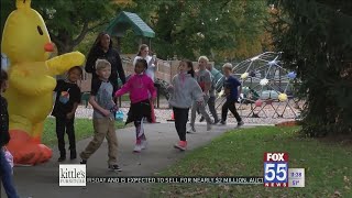 Forest Park Elementary students hold WalkAThon to raise money for community playground [upl. by Berthoud792]