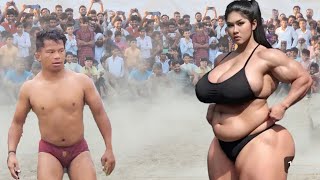 चींटी ओर हाथी की कुश्ती  deva Thapa pahalwan ki kushti [upl. by Fosdick]