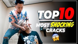 TOP 10 MOST SHOCKING BONE CRACKS 😱💥 Asmr Chiropractic Neck and Back Cracking  Dr Tubio [upl. by Hcurab584]