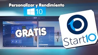 Windows 10 Personaliza y Mejora el Rendimiento  Start Menu 10 en Español [upl. by Olivie]