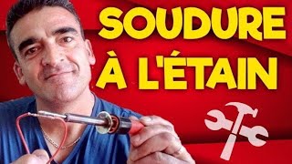 COMMENT SOUDER UN FIL A L ÉTAIN [upl. by Llehcal433]