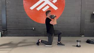 Half Kneeling Kettlebell Overhead Press [upl. by Ellenid]