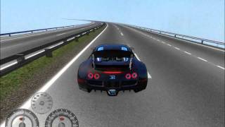 Racer Free Car Simulator  Bugatti Veyron 164  Mont Autobahn  Airbrake Script Test [upl. by Zachery99]