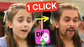 DEEPFAKE Tutorial A Beginners face swap Guide without GPU in one click [upl. by Macdougall232]