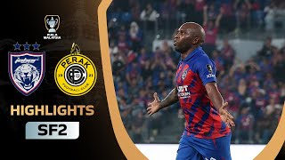 Johor Darul Tazim 81 Perak FC  PM SF2  Highlights Piala Malaysia 2023 [upl. by Hastings280]