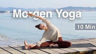 Yoga am Strand  Mallorca Morning Flow  10 Min Yoga im Sitzen für Anfänger [upl. by Marleah941]