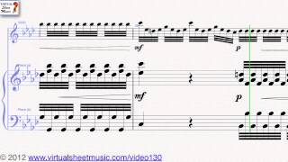 Antonio Vivaldis Concerto quotWinterquot from Four Seasons Allegro non molto sheet music  Video Score [upl. by Ahsinej]