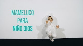 Aprende a tejer un mameluco para niño DIOS [upl. by Bartley]