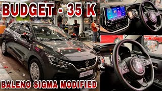 Maruti Baleno Sigma Modified Under 35K 🔥 Baleno Modified ✅ Baleno Modification ✅ New Baleno 2024 ✅ [upl. by Lynnette]