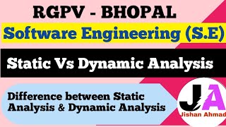 Difference Between Static Analysis amp Dynamic Analysis  Software Engineering [upl. by Glaser135]