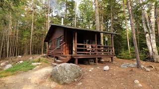 Ambient Video Cabin in the Woods  Baxter State Forest  Daicey Pond Maine [upl. by Innad]