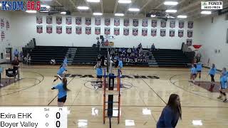 Iowa High School Volleyball  Boyer Valley at Exira EHK  92123  965 KSOM Western Iowa Today [upl. by Ika401]