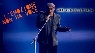 Adriano Celentano  Lemozione non ha voce LIVE 2012 [upl. by Rol420]