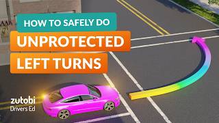 How to Turn Left at Intersections  Unprotected Left Turns [upl. by Cope]