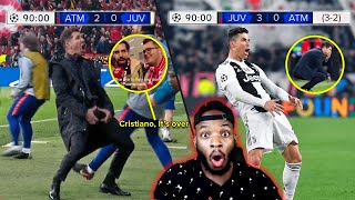 Diego Simeone Reaction to Cristiano Ronaldo Hattrick Real Madrid vs Atletico 3 0 [upl. by Ambrose]