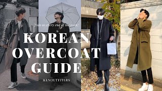 Korean Mens Outfit Ideas with Overcoat  Men Overcoat style  Men Outfiters [upl. by Etteyniv]