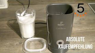 Tchibo Cafissimo Elektrischer Milchaufschäumer 250 ml grau Überhitzungsschutz JentschB Tchibo [upl. by Eiwoh778]