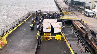 Isle of Man TT 2024 Bikes Board Ferry at Liverpool 2952024 [upl. by Gerrard]