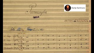 Anton Webern  Passacaglia for orchestra Op 1 1908 Manuscript score [upl. by Durham]