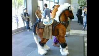 Cosplaying Horse Quadsuit at Fanime 2011 [upl. by Hada]