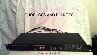 Alesis MIDIVERB III Digital Effects Processor Demo [upl. by Erdnael821]