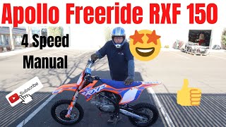 Apollo Freeride RXF 150 Dirt Bike Review in Orange [upl. by Charline]