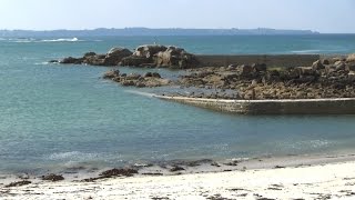 Ploemeur  Plage de Sable Blanc du Courégant  Morbihan  Bretagne  France [upl. by Enelra406]