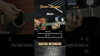 Hero  Mariah Carey  EASY Guitar Tutorial with Chords  Lyrics  Guitar Lessons [upl. by Donella]