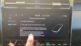 Enable full screen Apple CarPlay Android Auto on 2021 2022 Hyundai Tucson [upl. by Eolande]