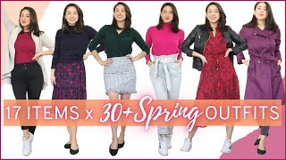 Spring Outfits 2022 🌸 🌼 Colorful Capsule Wardrobe for Spring [upl. by Sansen]