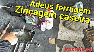 Como zincar peças de ferro da sua moto e diga adeus a ferrugem [upl. by Tireb]