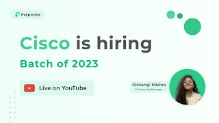 Cisco is Hiring 2023 Batch Passout  How to Register [upl. by Amehsat]